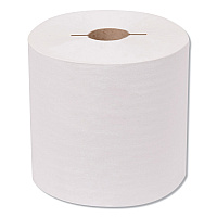 Premium Hand Towel Roll, Notched, 1-Ply, 7.5" x 600 ft, White, 720/Roll, 6 Rolls/Carton (7170630)