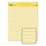 Post-it Easel Pads Super Sticky Vertical-Orientation Self-Stick Easel Pads, Presentation Format (1 1/2" Rule), 30 Yellow 25 x 30 Sheets, 2/Carton (561)
