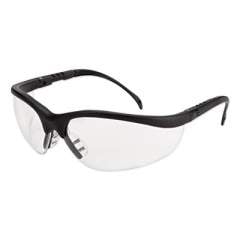 MCR Safety Klondike Safety Glasses, Matte Black Frame, Clear Lens (KD110)