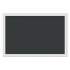 U Brands Magnetic Chalkboard with Decor Frame, 30 x 20, Black Surface/White Frame (2073U0001)