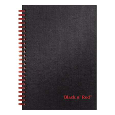 Black n' Red Twinwire Hardcover Notebook, 1 Subject, Wide/Legal Rule, Black Cover, 8.25 x 5.88, 70 Sheets (L67000)