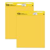 Post-it Easel Pads Super Sticky Vertical-Orientation Self-Stick Easel Pads, Unruled, 30 Yellow 25 x 30 Sheets, 2/Pack (559YW2PK)