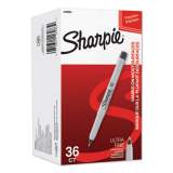 Sharpie Ultra Fine Tip Permanent Marker, Ultra-Fine Bullet Tip, Black, 36/Pack (2082960)