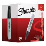 Sharpie Chisel Tip Permanent Marker, Broad Chisel Tip, Black, 36/Pack (2083007)