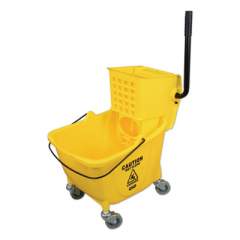 Impact Side-Press Wringer and Plastic Bucket Combo, 12 to 32 oz, Yellow (7Y26363Y)