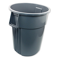 Gator Plus Container, 55 gal, Plastic, Gray (77553)
