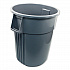 Gator Plus Container, 55 gal, Plastic, Gray (77553)