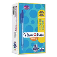 Paper Mate InkJoy 100 RT Ballpoint Pen, Retractable, Medium 1 mm, Blue Ink, Blue Barrel, 36/Pack (2083911)