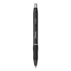 Sharpie S-Gel S-Gel High-Performance Gel Pen, Retractable, Bold 1 mm, Black Ink, Black Barrel, Dozen (2096149)