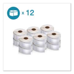 DYMO LW Multipurpose Labels, 1" x 2.13", White, 500/Roll, 12 Rolls/Pack (2050821)