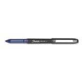 Sharpie Roller Professional Design Roller Ball Pen, Stick, Fine 0.5 mm, Blue Ink, Black Barrel, Dozen (2093199)