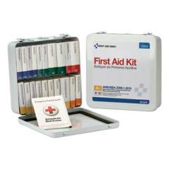 First Aid Only Unitized ANSI Class A Weatherproof First Aid Kit for 50 People, 24 Pieces, Metal Case (90600)