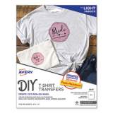Avery Fabric Transfers, 8.5 x 11, White, 12/Pack (3275)