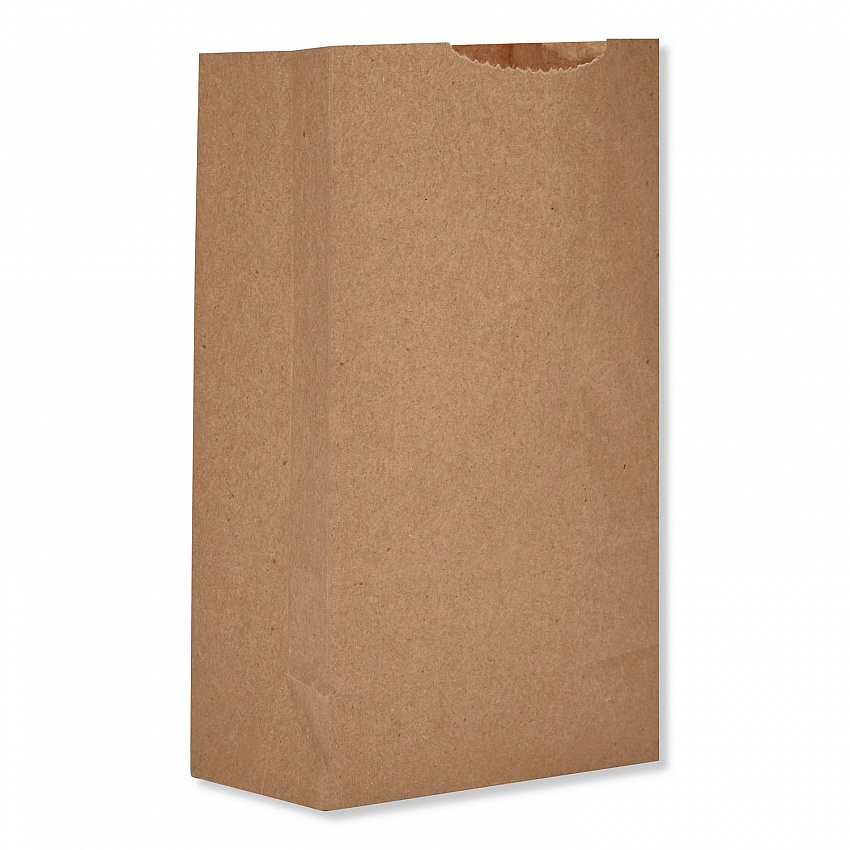 Grocery Paper Bags, 2# Size, X-Heavy-Duty, 50# Basis Weight, 4.13" x 2.63" x 7.88", Kraft, 250 Bags/Pack, 2 Packs/Bundle (GX2500)