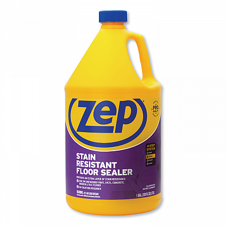 Stain Resistant Floor Sealer, 1 gal Bottle, 4/Carton (ZUFSLR128CT)