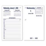 AbilityOne 7510016648814 SKILCRAFT DAYMAX Type II Calendar Pad, 6 x 3.5, White/Blue Sheets, 12-Month (Jan to Dec): 2022 (6649513)