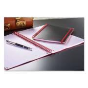 Black n' Red Twin Wire Poly Cover Notebook, 1 Subject, Wide/Legal Rule, Black Cover, 11.75 x 8.25, 70 Sheets (E67008)