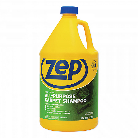Concentrated All-Purpose Carpet Shampoo, Unscented, 1 gal Bottle (ZUCEC128EA)