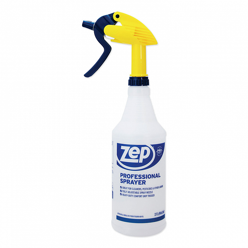 Professional Spray Bottle with Trigger Sprayer, 32 oz Bottle, Clear (HDPRO36EA)