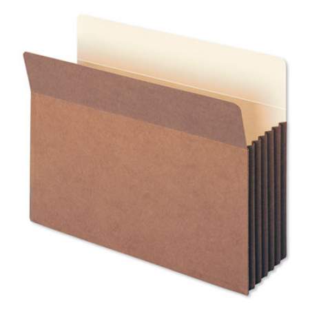 Smead Redrope Drop-Front File Pockets w/ Fully Lined Gussets, 5.25" Expansion, Letter Size, Redrope, 10/Box (73274)