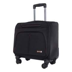Swiss Mobility Purpose Overnight Business Case On Spinner Wheels, 9.5" x 9.5" x 17.5", Black (BZCW1003SMBK)