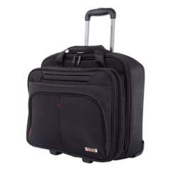 Swiss Mobility Purpose Business Case On Wheels, Holds Laptops 15.6", 8.5" x 8.5" x 16", Black (BZCW1002SMBK)