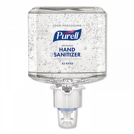 Advanced E3-Rated Instant Hand Sanitizer Gel, 1,200 mL Refill, Fragrance-Free, For ES4 Dispensers, 2/Carton (506102)