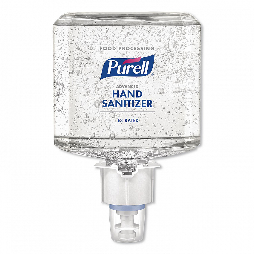Advanced E3-Rated Instant Hand Sanitizer Gel, 1,200 mL Refill, Fragrance-Free, For ES4 Dispensers, 2/Carton (506102)
