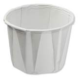 Konie Paper Souffle Portion Cups, 0.75 oz, White, 250/Sleeve, 20 Sleeves/Carton (075KPC)