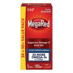 MegaRed Ultra Strength Omega-3 Krill Oil Softgel, 60 Count (99549EA)