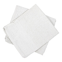 Counter Cloth/Bar Mop, 15.5 x 17, White, Cotton, 60/Carton (536605DZBX)