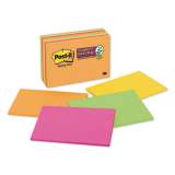 Post-it Notes Super Sticky Meeting Notes in Rio de Janeiro Colors, 6 x 4, 45-Sheet, 8/Pack (6445SSP)