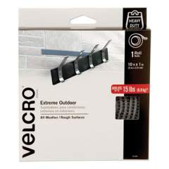 VELCRO Heavy-Duty Fasteners, Extreme Outdoor Performance, 1" x 10 ft, Titanium (91365)