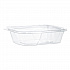 ClearPac SafeSeal Tamper-Resistant, Tamper-Evident Containers, Tall, Flat Lid, 20 oz, Clear, Plastic, 200/Carton (CH20TF)