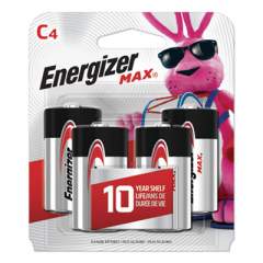 Energizer MAX Alkaline C Batteries, 1.5 V, 4/Pack (E93BP4)