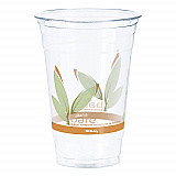 Bare Eco-Forward RPET Cold Cups, ProPlanet Seal, 20 oz, Plastic, Leaf Design, 50/Pack, 12 Packs/Carton (RTP20BARE)
