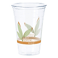 Bare Eco-Forward RPET Cold Cups, ProPlanet Seal, 20 oz, Plastic, Leaf Design, 50/Pack, 12 Packs/Carton (RTP20BARE)