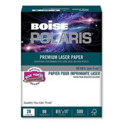 Boise POLARIS Premium Laser Paper, 98 Bright, 28lb, 8.5 x 11, White, 500/Ream (BPL0211)