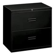 HON 400 Series Lateral File, 2 Legal/Letter-Size File Drawers, Black, 30" x 18" x 28" (432LP)