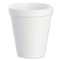 Foam Drink Cups, 8 oz, White, 25/Bag, 40 Bags/Carton (8J8)