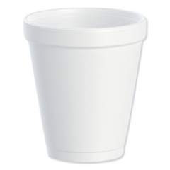 Dart Foam Drink Cups, 8 oz, White, 25/Bag, 40 Bags/Carton (8J8)