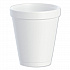 Foam Drink Cups, 8 oz, White, 25/Bag, 40 Bags/Carton (8J8)