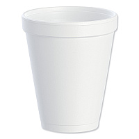 Foam Drink Cups, 10 oz, White, 25/Bag, 40 Bags/Carton (10J10)