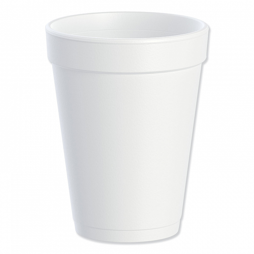 Foam Drink Cups, 14 oz, White, 1,000/Carton (14J16)