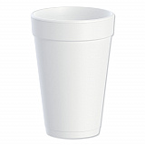 Foam Drink Cups, 16 oz., White, 25/Bag, 40 Bags/Carton (16J16)