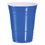 Dart SOLO PLASTIC PARTY COLD CUPS, 16OZ, BLUE, 50/BAG, 20 BAGS/CARTON (P16B)