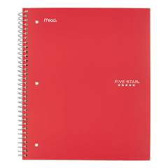 Five Star Wirebound Notebook, 1 Subject, Medium/College Rule, Red Cover, 11 x 8.5, 100 Sheets (72053)
