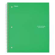 Five Star Wirebound Notebook, 1 Subject, Medium/College Rule, Green Cover, 11 x 8.5, 100 Sheets (72055)