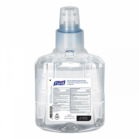 Advanced Hand Sanitizer Foam, For LTX-12 Dispensers, 1,200 mL Refill, Fragrance-Free (190502EA)
