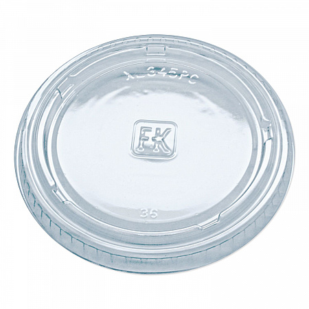 Portion Cup Lids, Fits 3.25 oz to 5.5 oz Portion Cups, Plastic, Clear, 2,500/Carton (XL345PC)